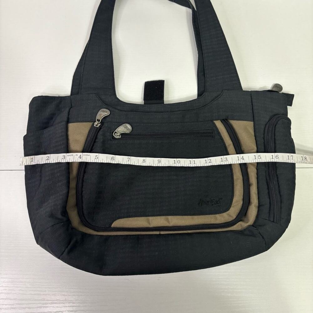 Ameribag Black and Brown Shoulder Bag Bin4 - Picture 5 of 6